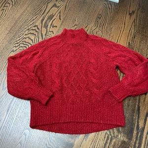Abercrombie & Fitch red turtleneck sweater